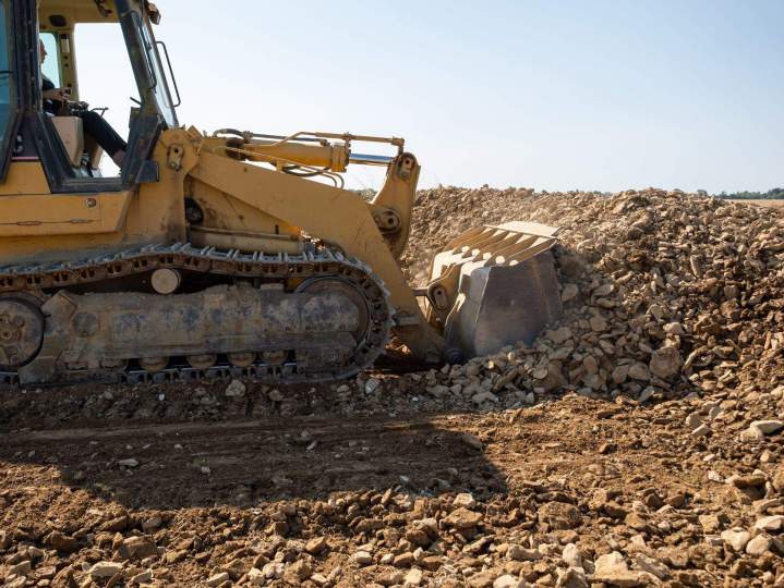 Travaux d'aménagement de route Caen